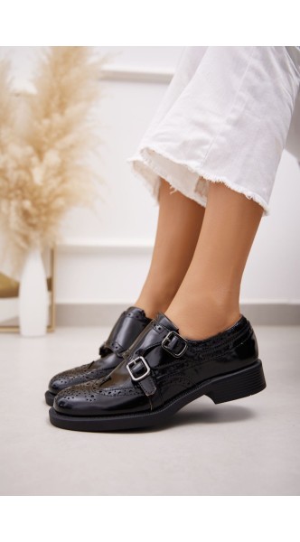 Derbies brogue avec boucle