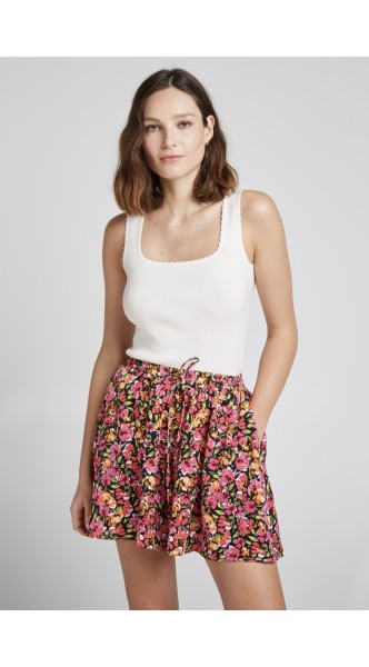 Jupe-short fleurie