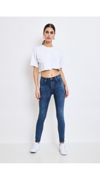Jean skinny grande taille