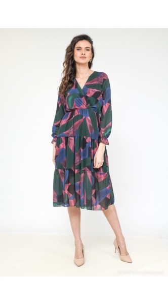 Robe longue à imprimé