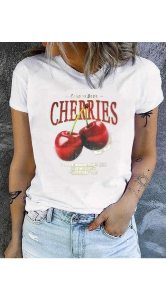 T-shirt imprimée Cherries