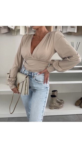 Top body en manche longue