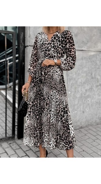 Robe longue à imprimé