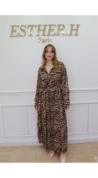 Robe imprimé léopard