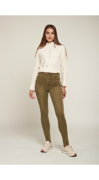 Pantalon taille haute - Solaria sky